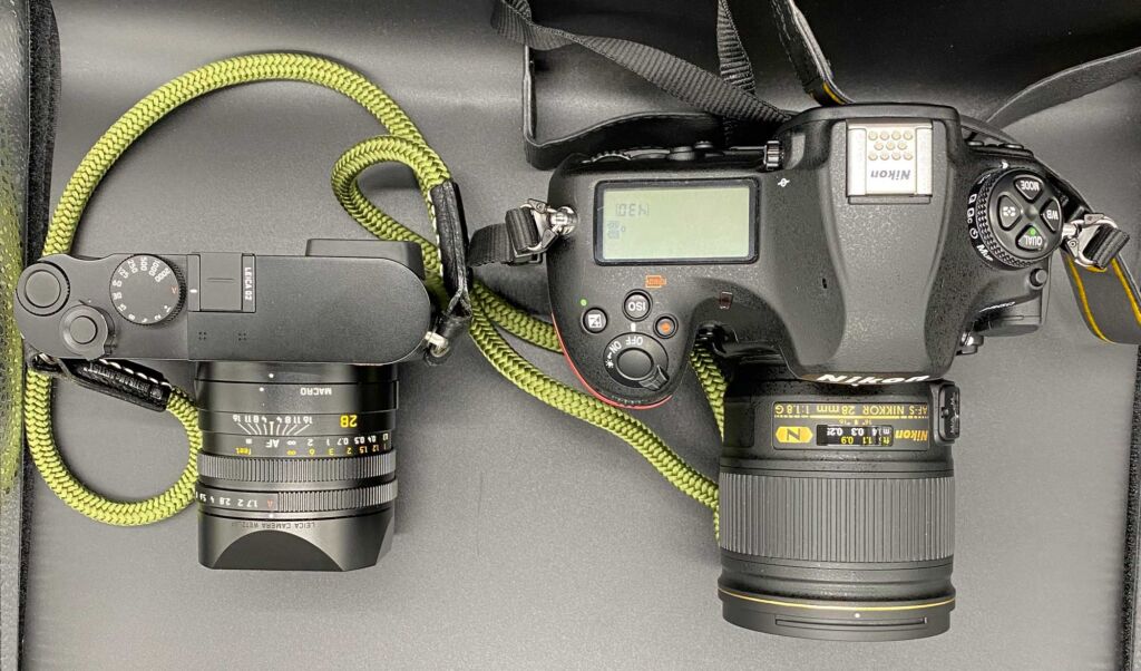 Leica Q2比較してD850+28mmのサイズ感